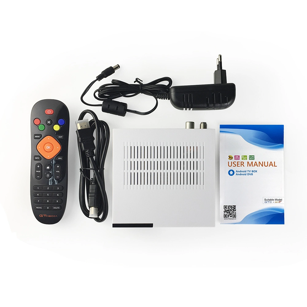 Good Quality Android TV Box 2GB RAM Digital TV Box Gtmedia Gtc DVB-T2 Tuner ISDB-T DVB-S2 Satellite Receiver DVB-C Cable 4K Set Top Box