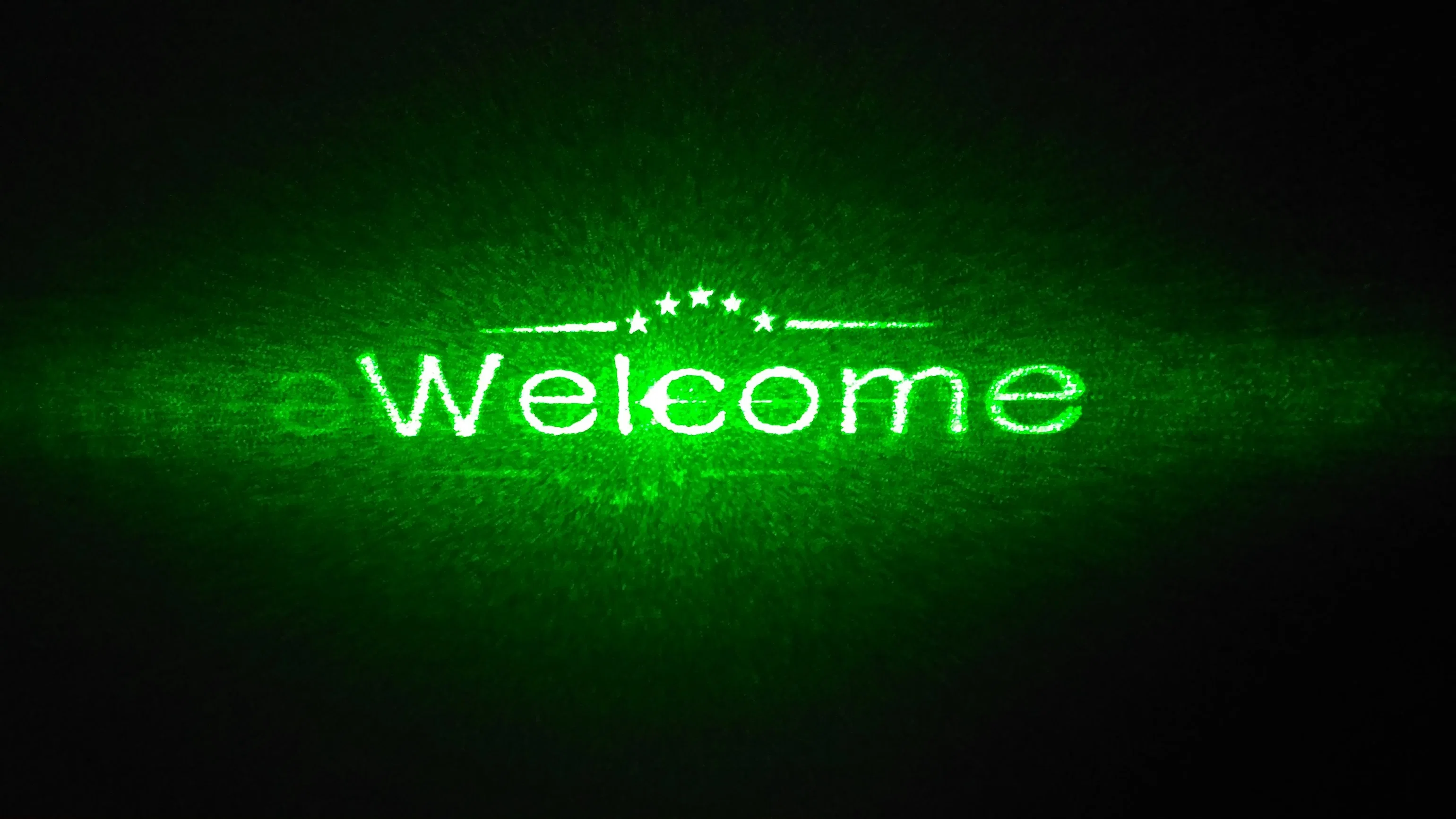 OEM Custom Green Laser Welcome Lights Projector for The Door of The Parking Lot