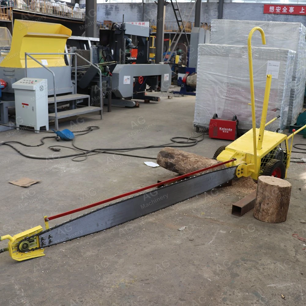 Portable Chain Sawmill Saw Machine for Cutting Wood Slasher Saw Machine for Sale