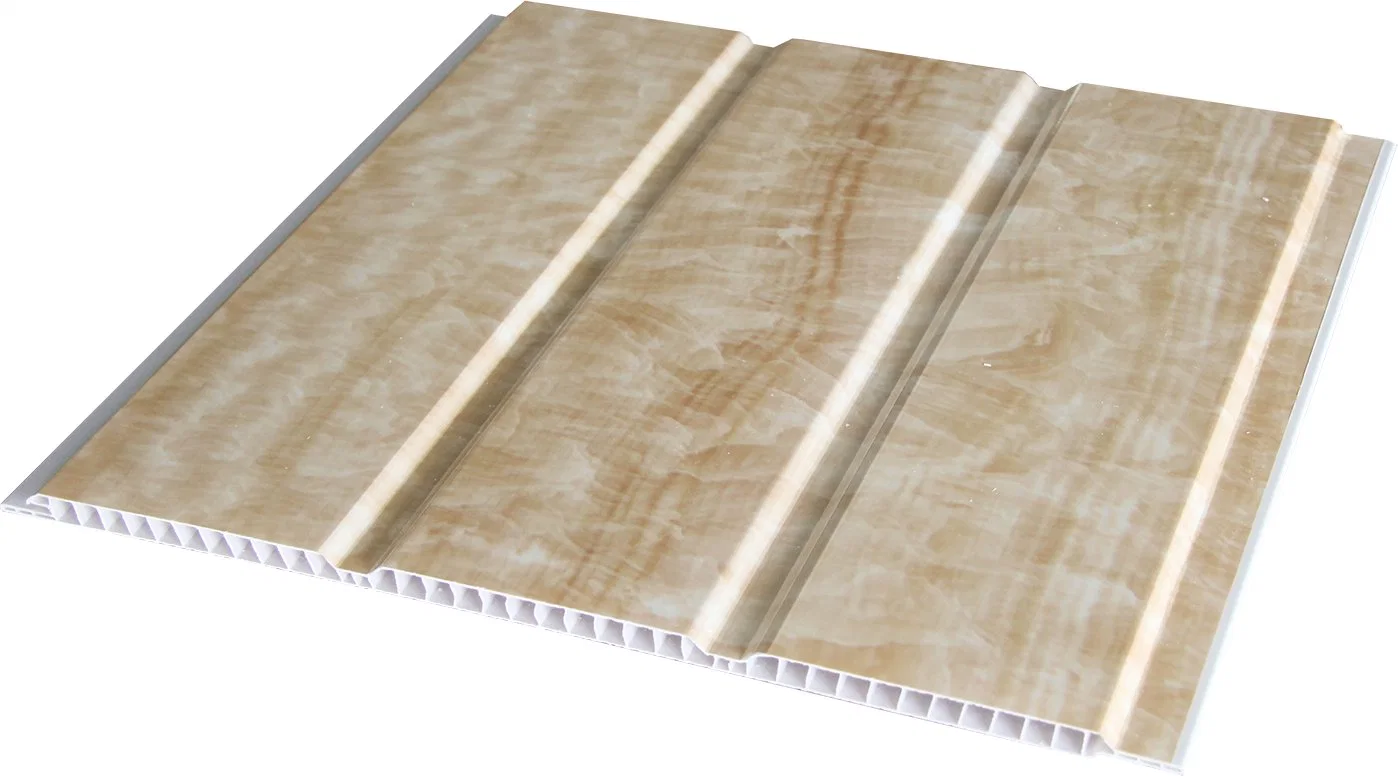 India Market 300mm dos ranuras Laminado PVC Wall Board