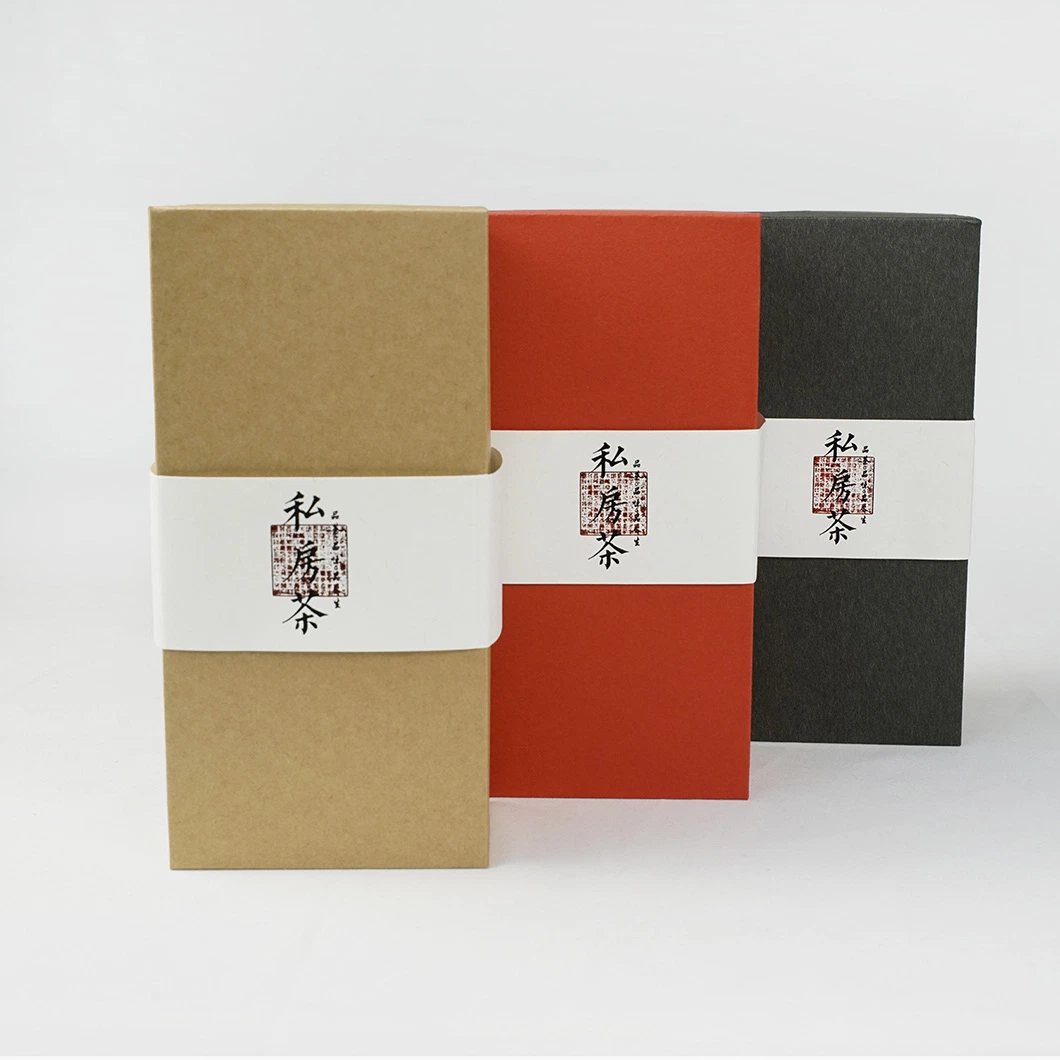 Custom Color Impreso Grado alimenticio plegable Craft Packaging Tea Box