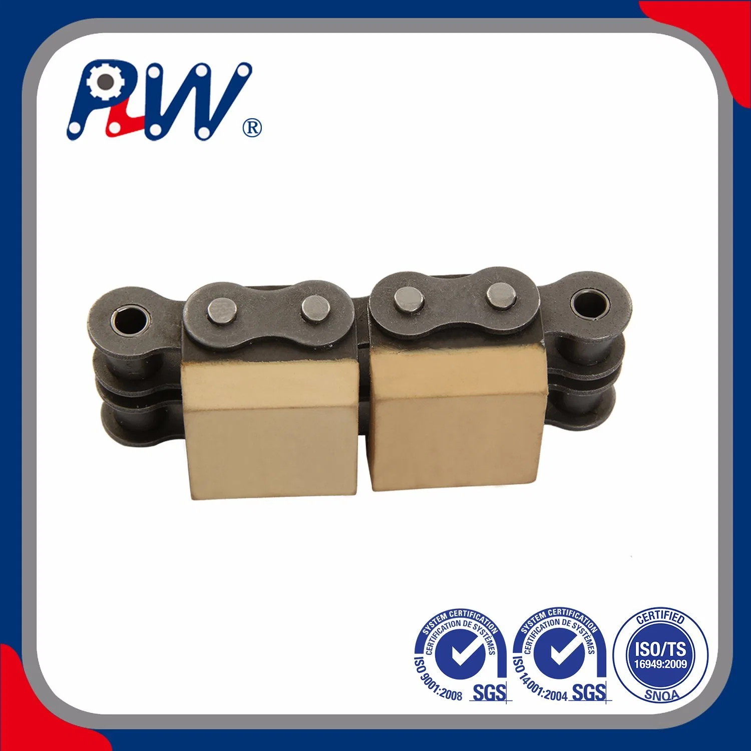 Heavy Duty Top Transmission Hardware Rubber Conveyor Chain for Transportation