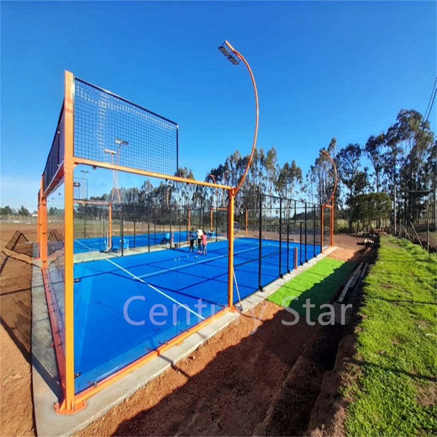 Century Star mejor calidad Estándar de Tenis panorámico 20*10 Padel Court Campo