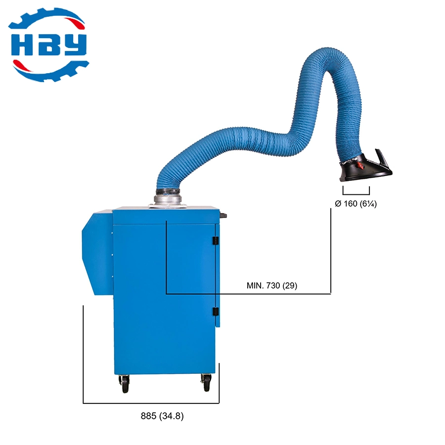 1.1kw Single Arms Welding Fume Extractor 900m&sup3; /H Industrial Air Filter