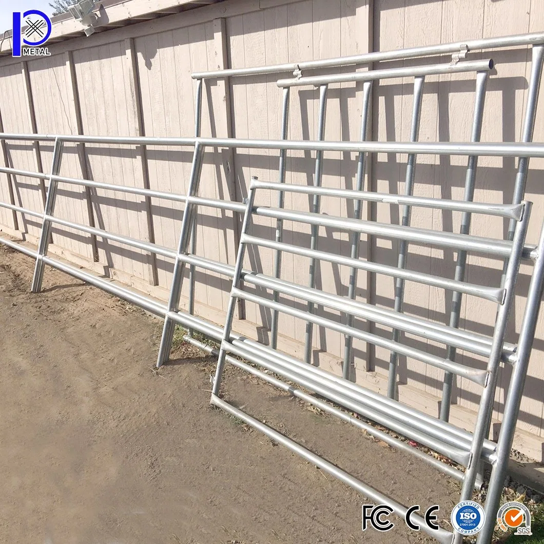 Pengxian Black Steel Pipe 30cm Fence China Manufacturers 4X4 Farm Fence 40 X 40 mm Square Rails Livestock Fencing Panels