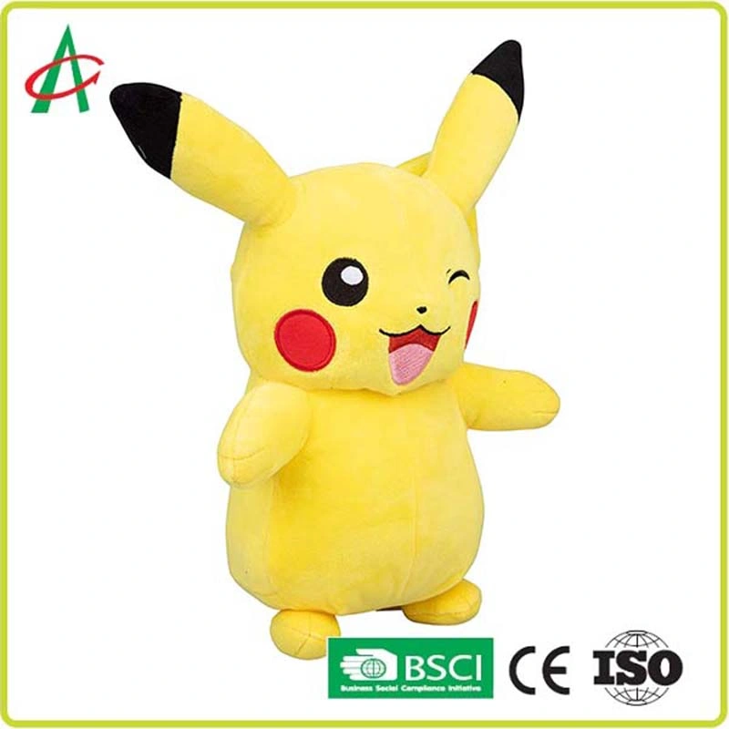 Fábrica china de peluches suaves amarillos personalizados para empresas de marca