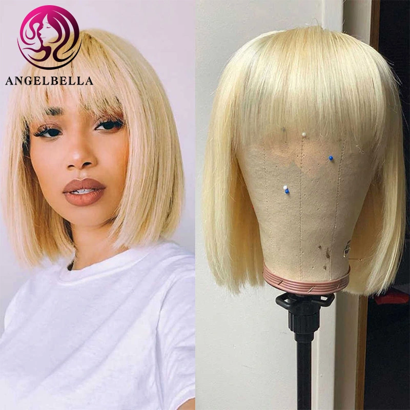 613 Blonde Wigs 100% Human Hair Wigs Wholesale/Supplier Cuticle Aligned Virgin Lace Front Human Hair Blonde with Bangs