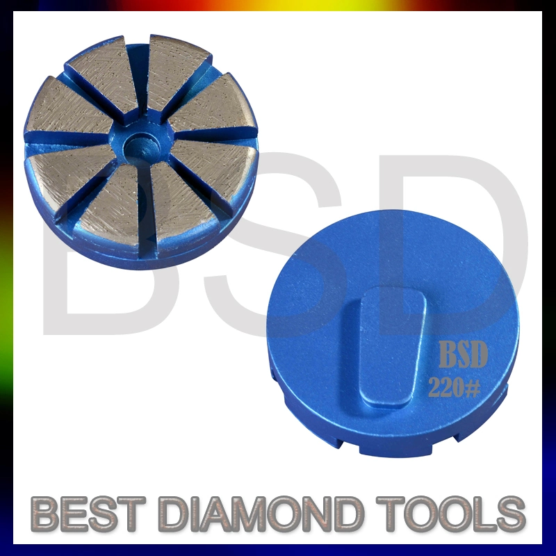 Trapezoid Double Square Diamond Concrete Grinding Tools Shoes/Metal Bond Floor Grinding Tools