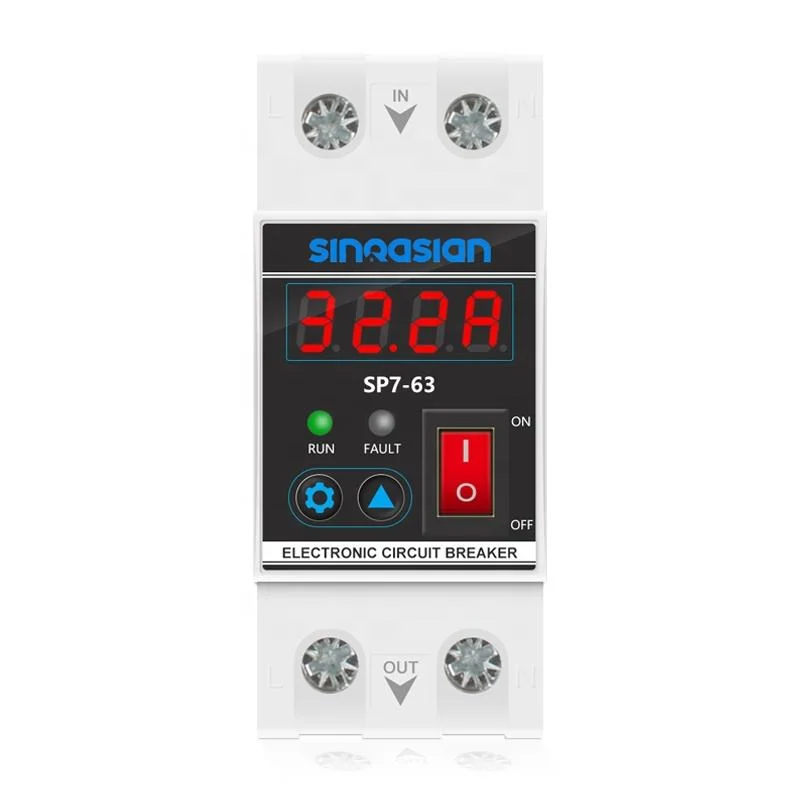 Sp7-63 Series New Type 20.8A Adjustable Smart Nut Electronic Circuit Breaker for Generator Protection