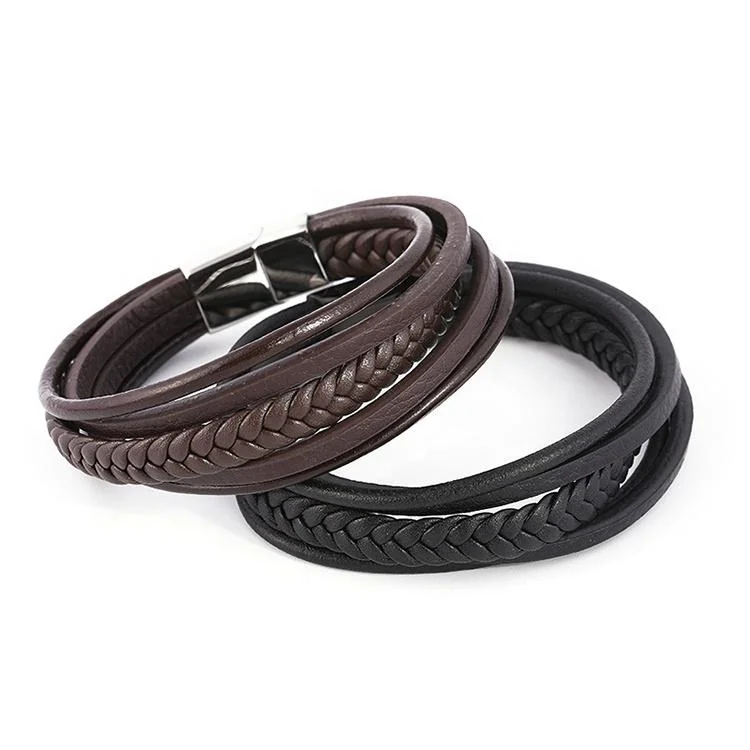 ISO BSCI Lvmh Factory Custom Luxury Promotion Leather Women Men Bracelet