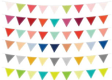 Wedding Party Banner Paper Pennant Banner