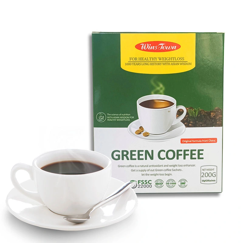 Organic Natural Herbal Strong Effective Lose Weight Burn Belly Fat Skinny Detox Slim Green Coffee with Ganoderma