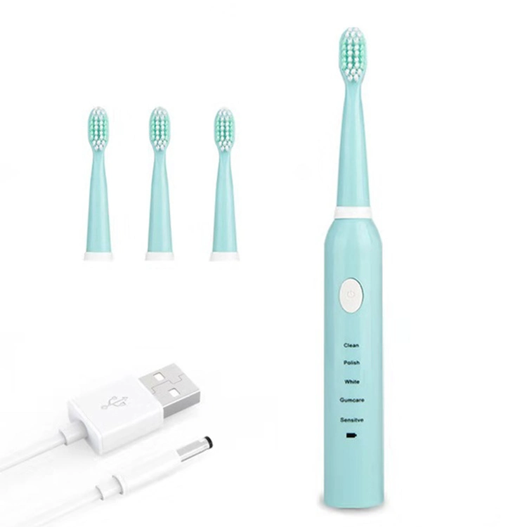 Meilleure vente cadeaux populaires nettoyer par voie orale 5 Mode de chargement de Sonic brosse à dents électrique