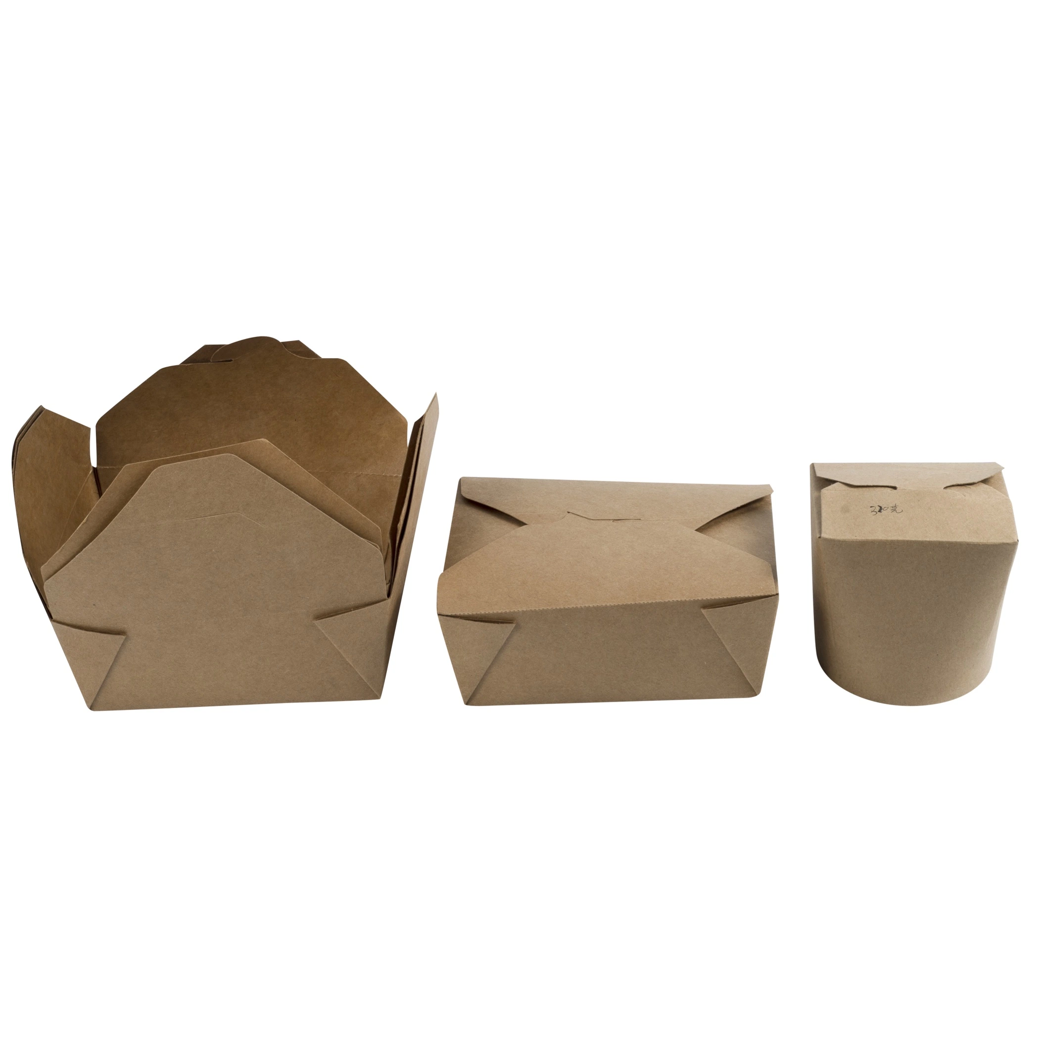 Free Sample Paper Cup45 Pack Deli Kraft Paper Bowl with Secure Clear Lids Eco-Friendly Microwavable Round Food Containers