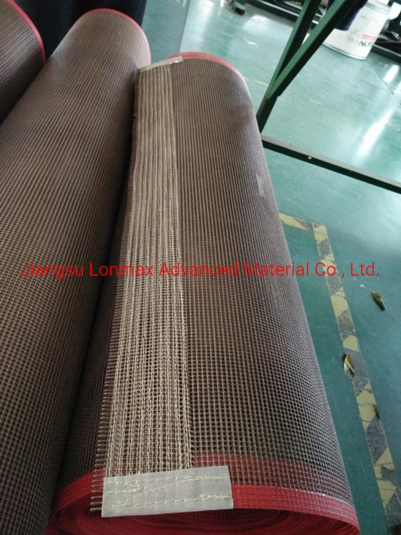 Leno Weaving PTFE Coated Fiberglass Mesh Conveyor Belt