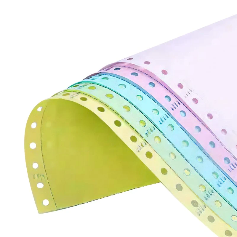 Continuous Computer Printing Paper Carbonless Copy Paper Most Popular 5ply Colored