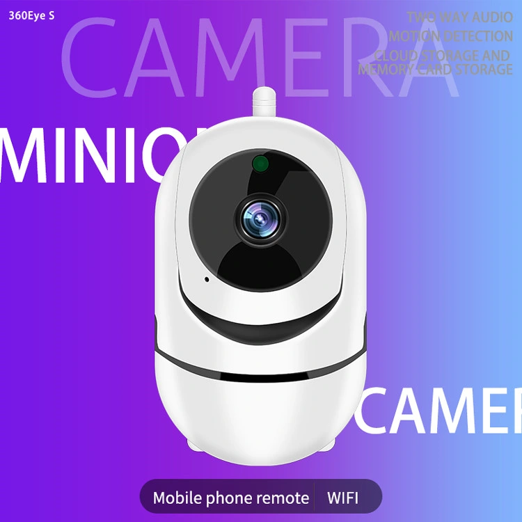 360eyes PTZ Mini Cámara de seguridad inalámbrica IP WiFi CCTV con audio bidireccional 720p o 1080P (ec80 - V13 o u15)