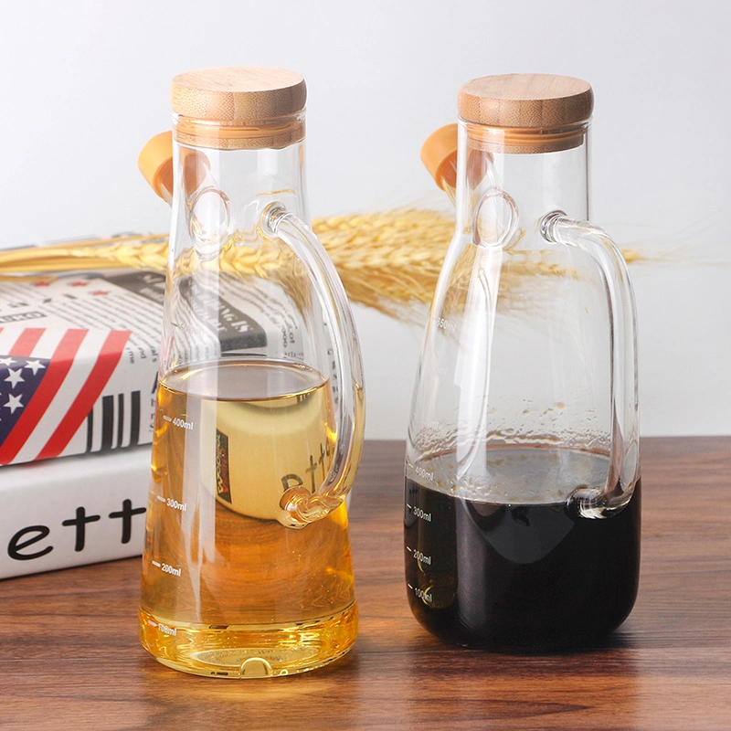 560ml-750ml Top Quality Glass High Borosilcate Glass Oilve Oil Vinegar Bottle Pot