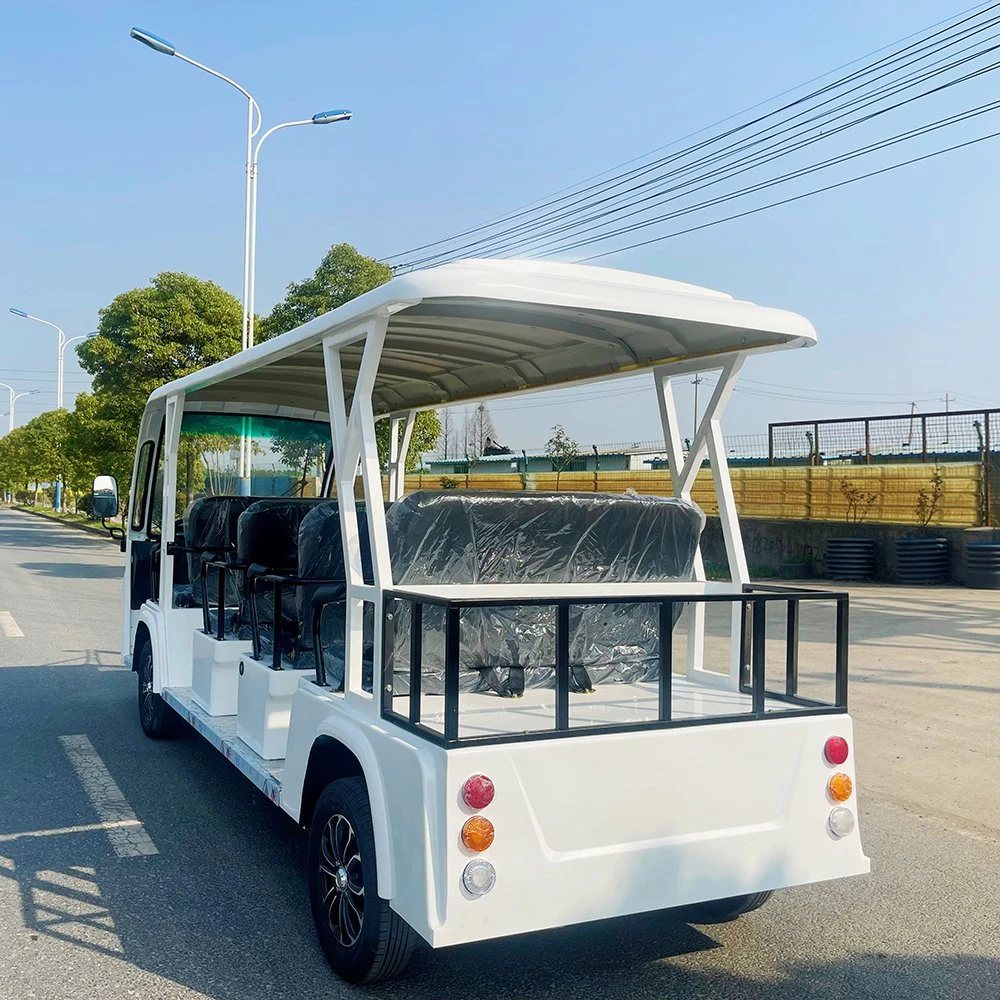 Navette pour visiteurs - Bus touristique électrique d'une vitesse maximale de 30 km/h.