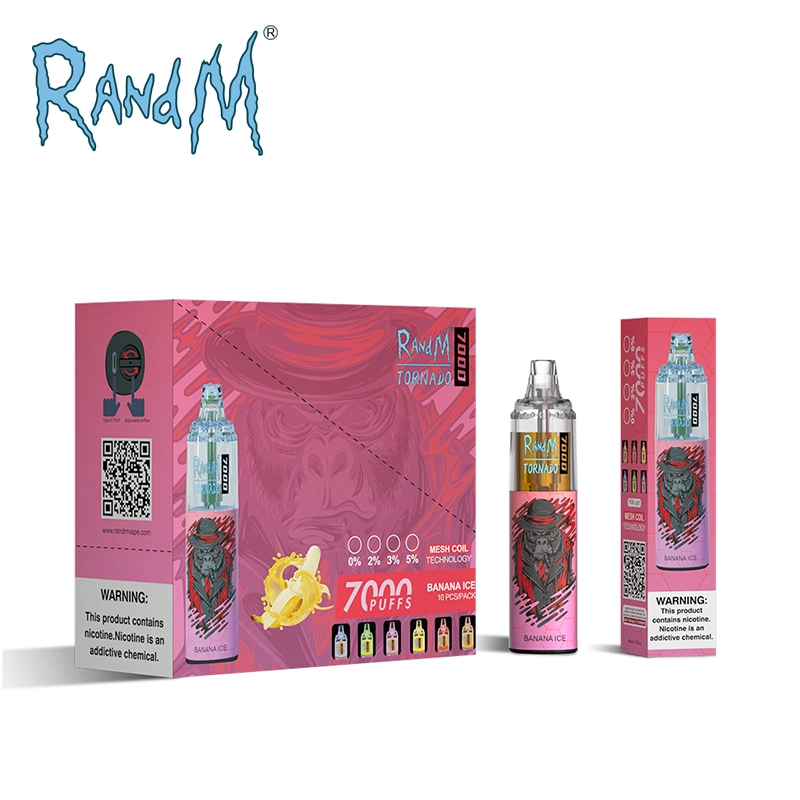 Original Factory Fumot technologie Randm Tornado 7000 puffs Vape jetable