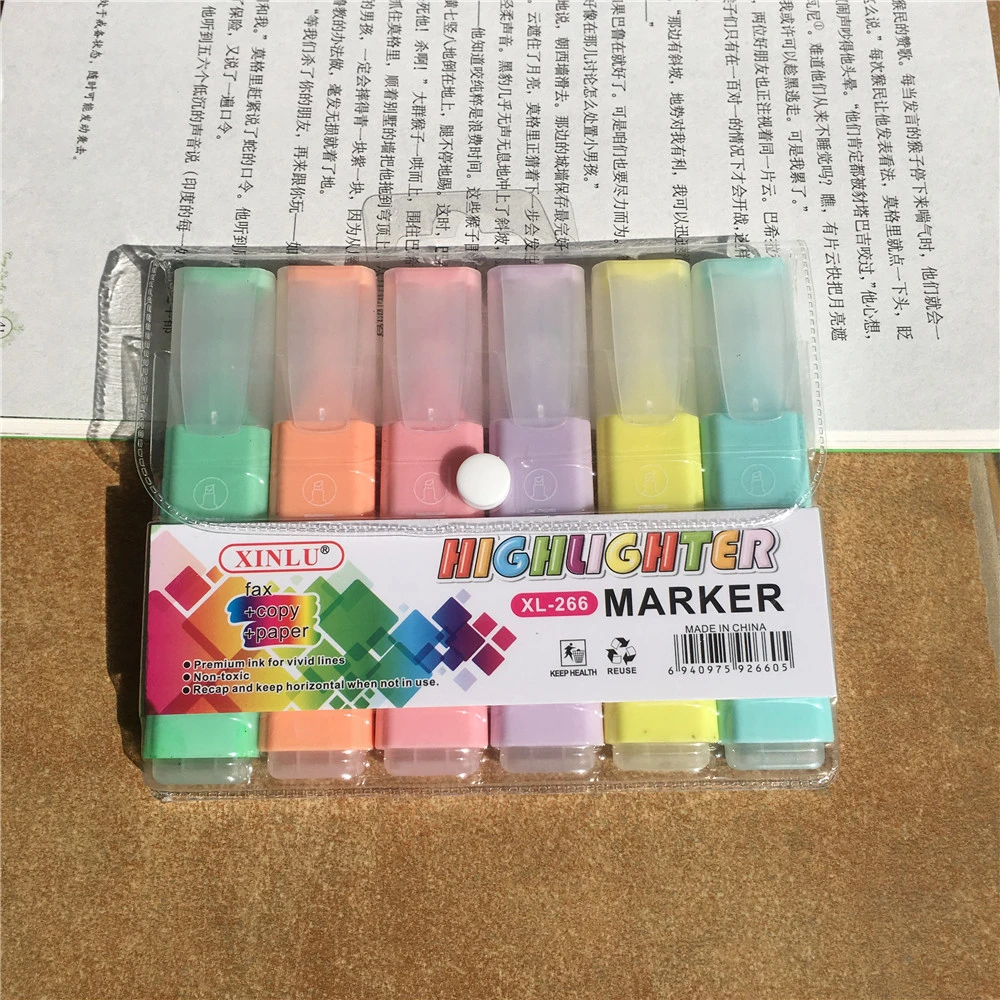 Candy Color Textmarker Stift für Bürobedarf Schreibwaren