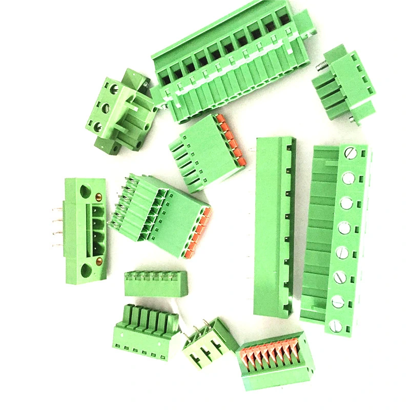 2,54 mm 3.813,5 mm a 5 mm 5.08mm 7.5mm 10mm 2 3 4 5 6 7 8 9 10 12 14 16 18 20 22 24 pinos do bloco de terminais de parafuso de montagem de PCB 300V 15A