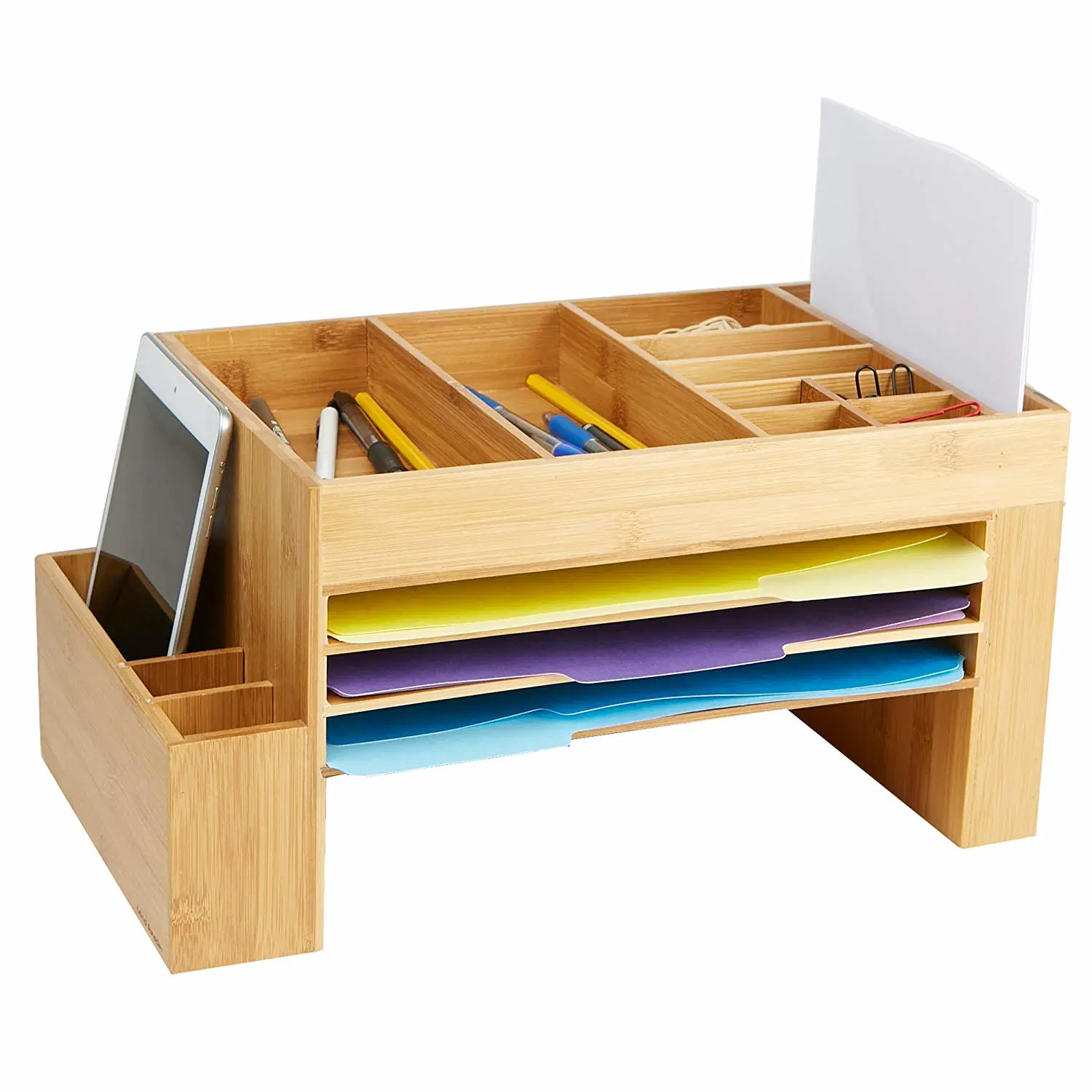 Desk File Organizer, 16 Compartments, Desk, Storage Saver, Office, Home
