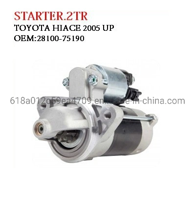 Hiace Parts 28100-75190 Starter 2tr for Hiace200 Cheap Starter Motor Commuter Quantum Japanese Auto Parts