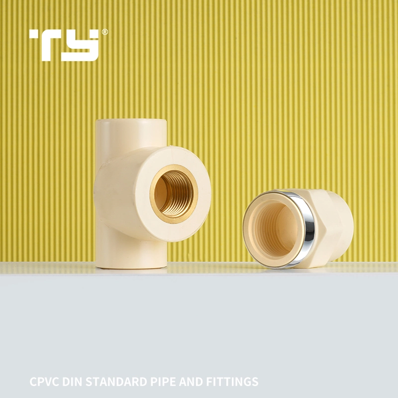 New Design CPVC Pn25 Plastic Pipe Fitting Female Adapter with Steel Ring