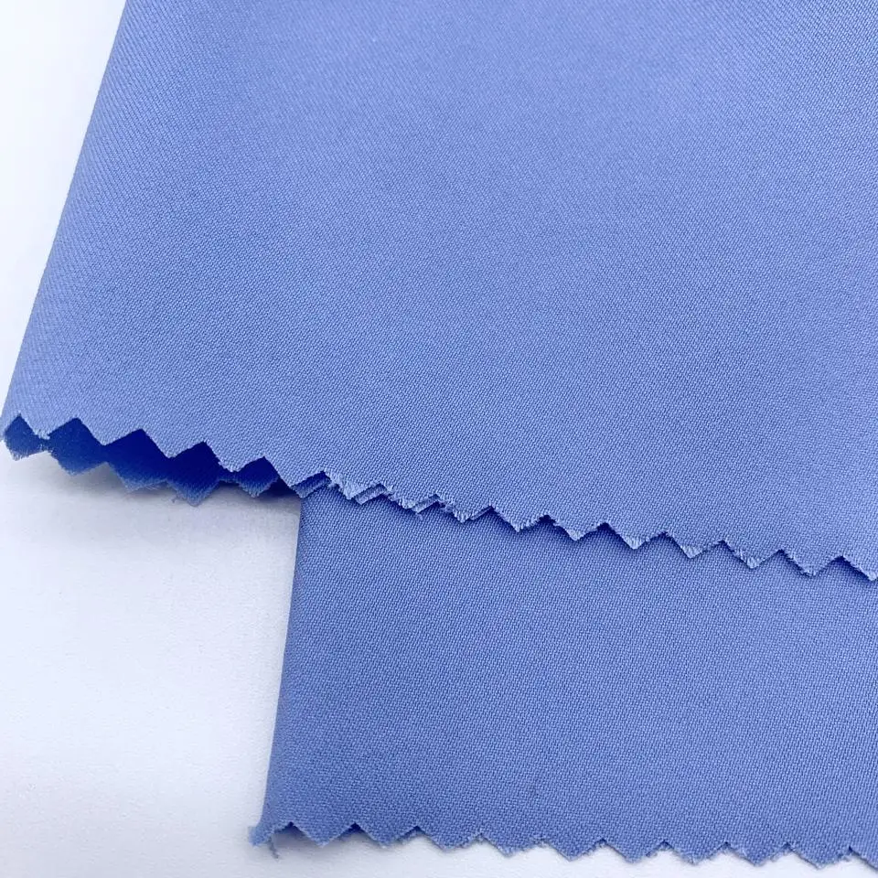 Hot Selling Soft 94%Recycled Polyester Nylon 6%Spandex Maft Twill Fabric for Coat Trousers