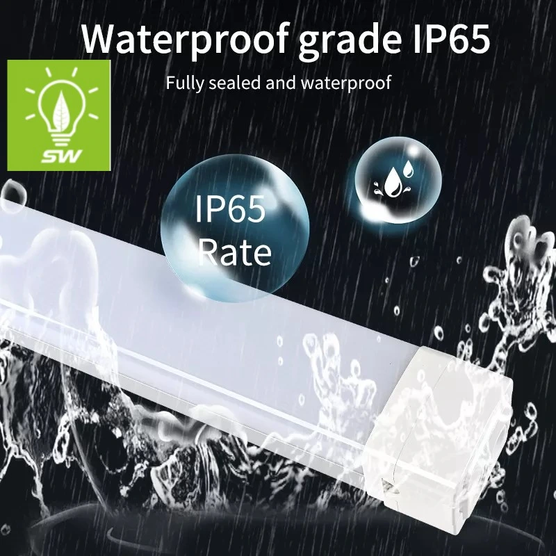 3000K, 4000K, 6000K Iluminação do Tubo Industrial 20W 30W 40W 50W 60W 80W 100W esguio IP67 Lâmpada Fluorescente 300/600/1200/1500mm SMD LED à prova à prova de luz Tri-Proof