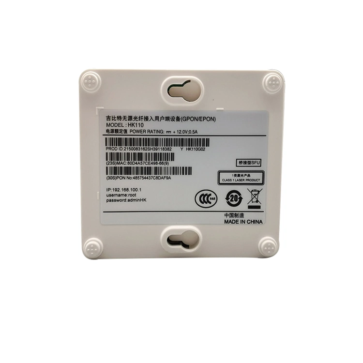 HK110 OEM Gpon Epon Xpon 1GE ONU Ont Router inalámbrico de la red FTTH