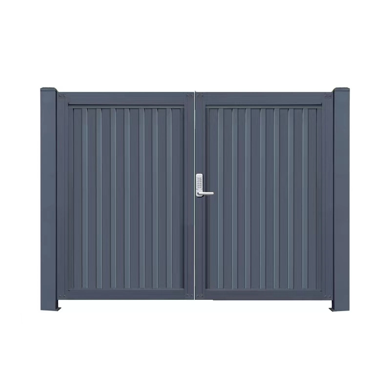 Luxury Top-Selling Cast Aluminum Antique Metal Courtyard Gate with Swing Door