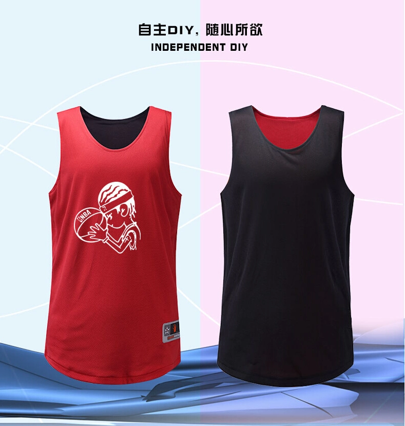 Mesh Fabric Wholesale/Supplier Breathable Dry Fit Sublimated Printing Custom Reversible Basketball Jersey