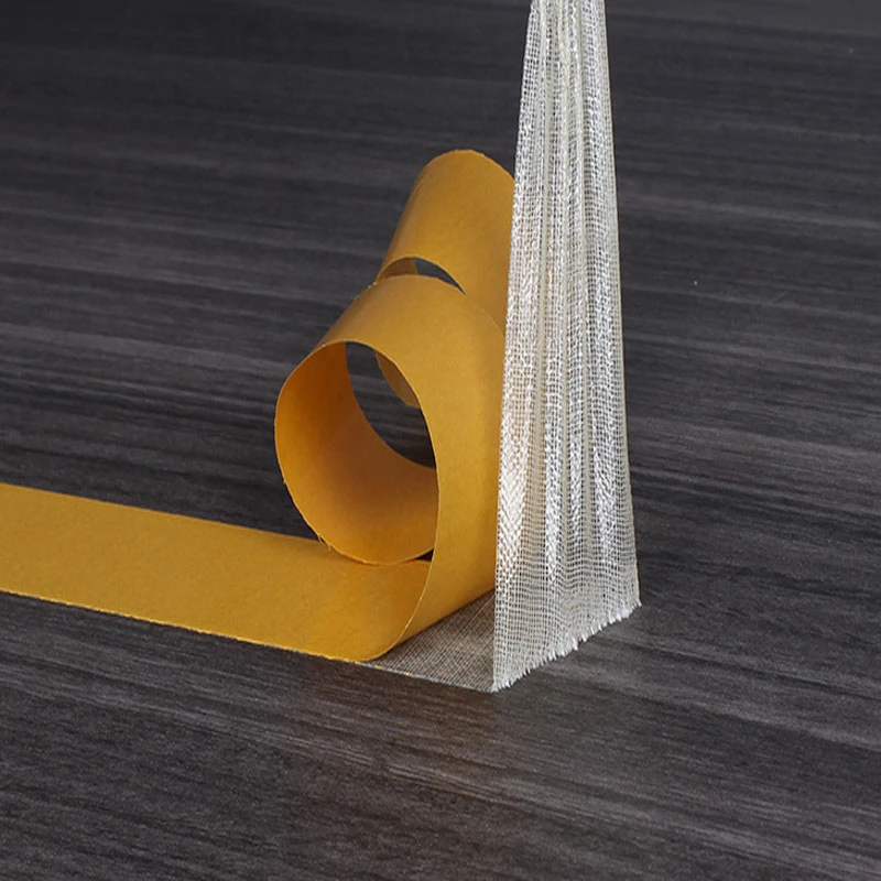 Yellow Strong Fixed Double-Sided Cloth Tape Translucent Mesh Waterproof Non-Marking High Viscosity Carpet Adhesive