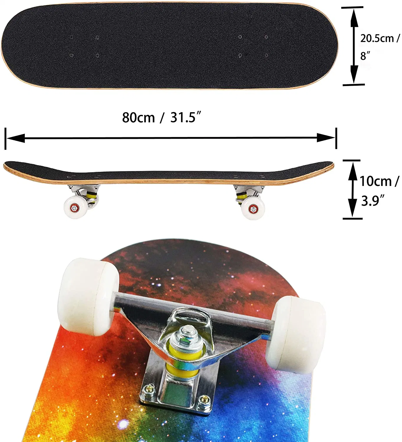 3108 31 بوصة Toys العجلات Skate Maple Street Children Skate مجلس الإدارة