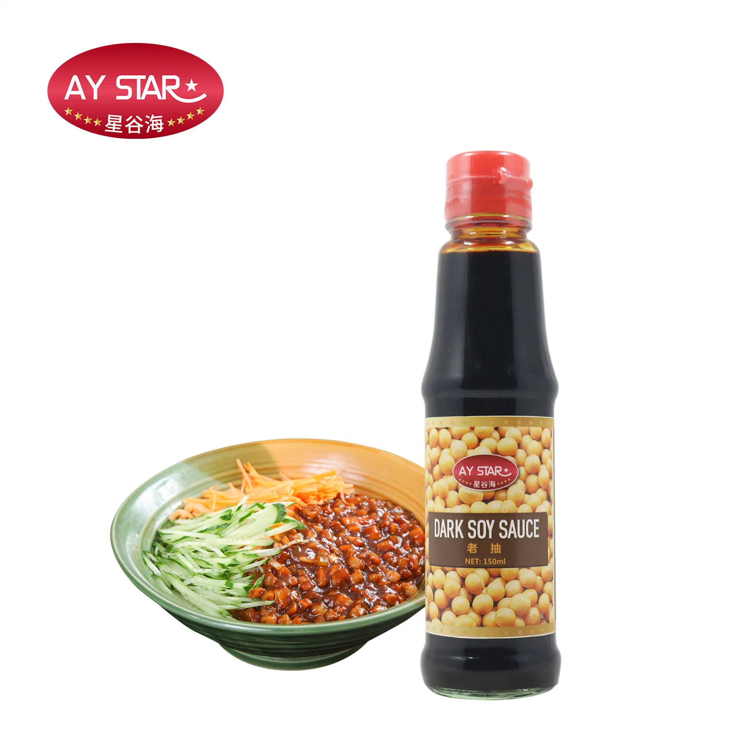 Wholesale/Supplier Brc 625ml Bottle Condiment Naturally Brewed Dark Soy Sauce