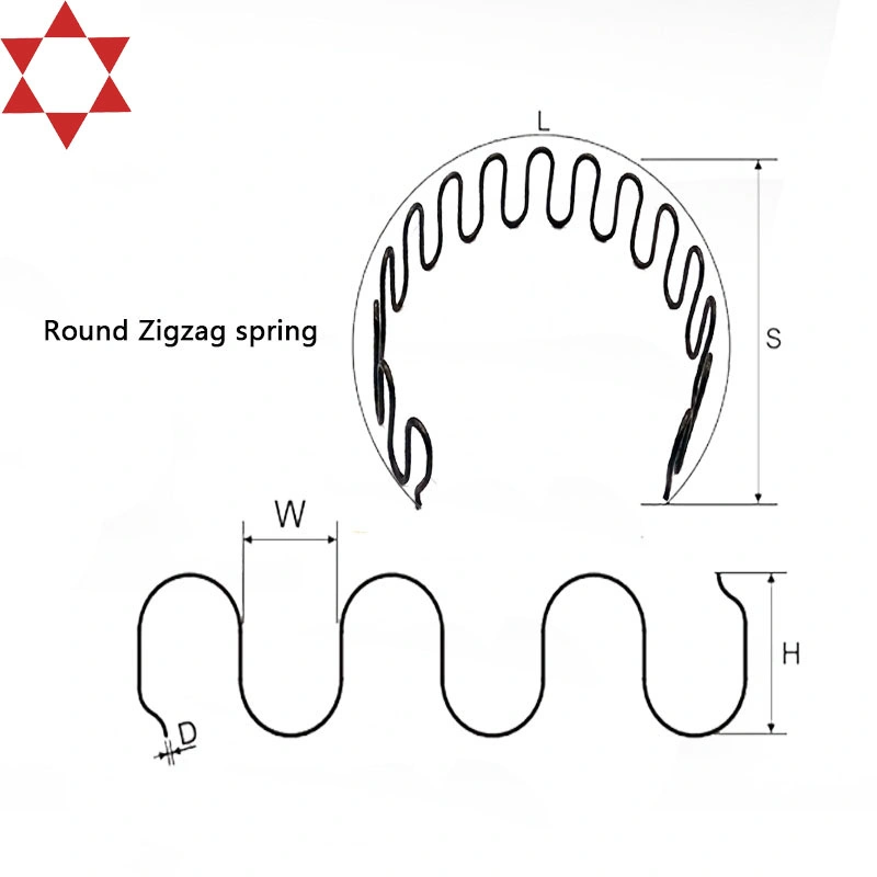 Torsion Zigzag 3.6mm Antirust Sinuous Extension Sofa Spring for Furniture