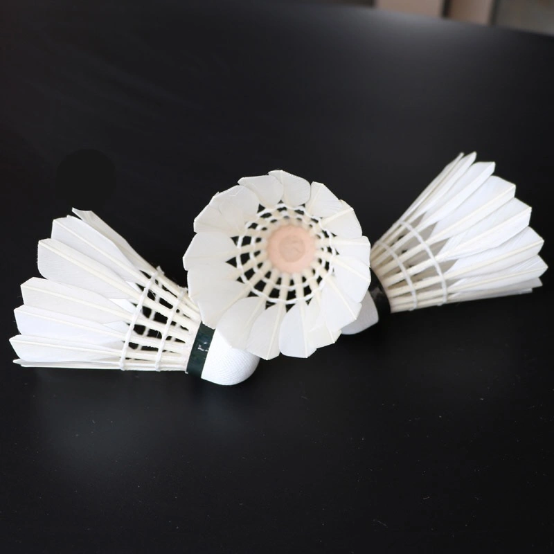 Manufacturer Wholesale/Supplier Price Top Class Goose Feather Natural Cork Badminton Shuttlecock