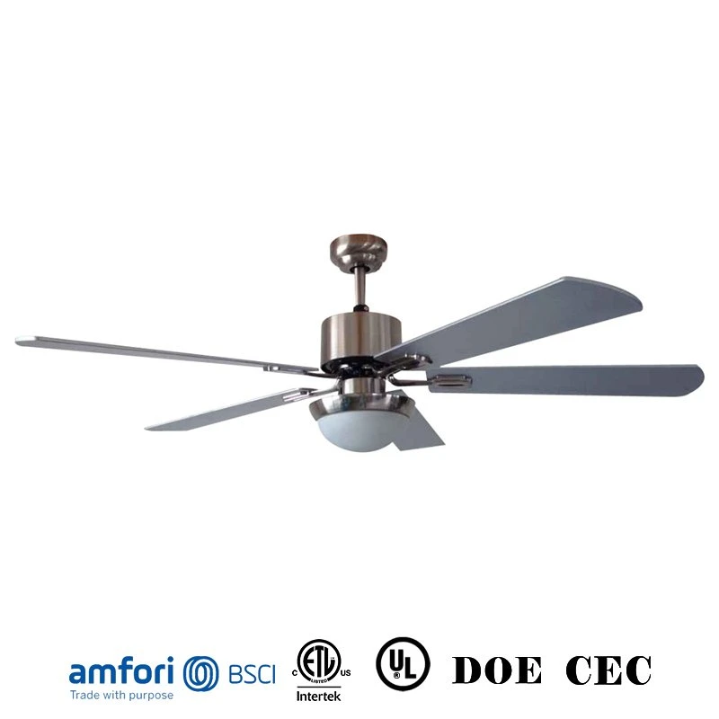 America Standard Indoor Ceiling Fan 52 Inch 4 Blades Silver Color Ceiling Fan with Remote Control