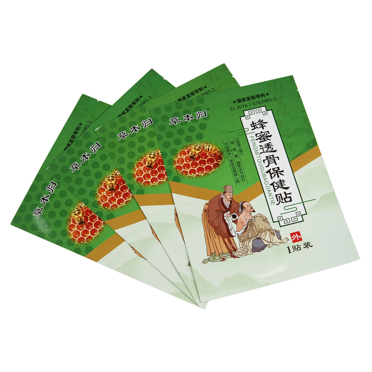 Pescoço / ombro / joelho / pernas dor Joint Relief Chinese Herbal mel cuidados de saúde patches