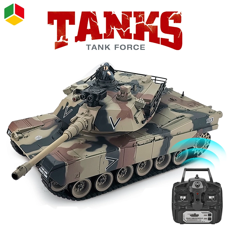 QS Educational Children New Arrival Remote Control Toy 1: 18 Scale 2.4G 20CH Kids RC Battle Tank Vehicle Toys