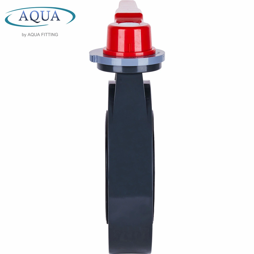 Plastic UPVC Hand Lever Type Butterfly Valve for Industry DN25-DN150