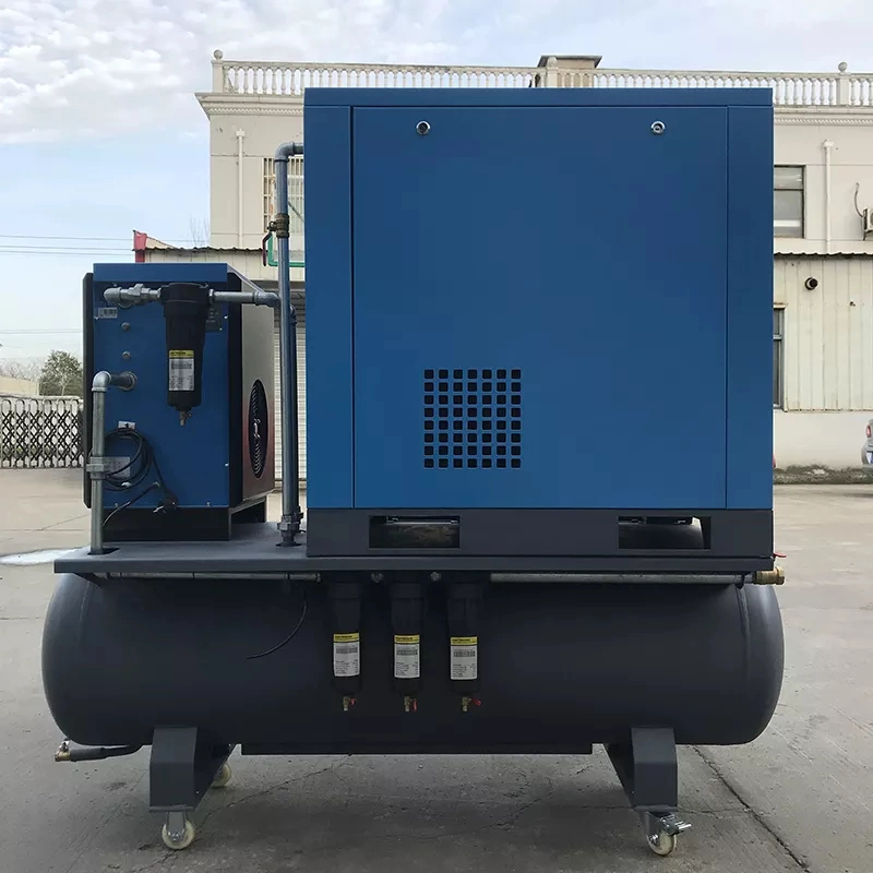 Germany Silent Portable Electric Industrial Rotary Screw Air Compressor (15KW 300L 16 Bar) with Dryer, Filters and Tank for Fiber Laser Cutting (CE& ISO)
