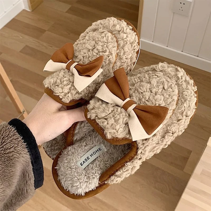 Autumn Winter Hot Selling Cotton Home Indoor Warm Women Girls Slippers