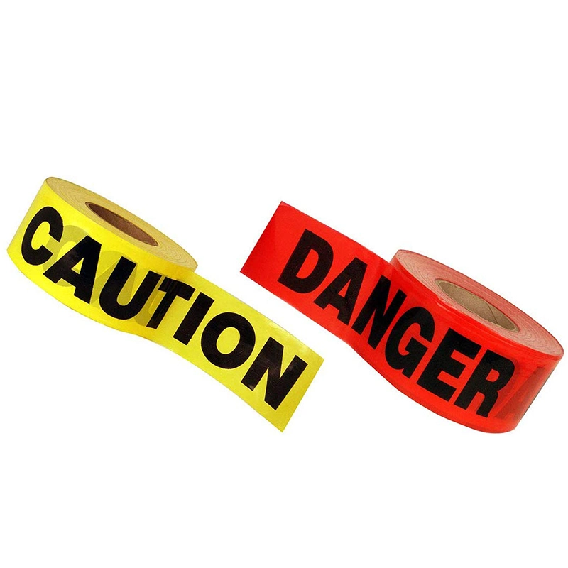 Orange Color Custom Printing Caution No-Adhesion Barrier Danger PE Warning Tape