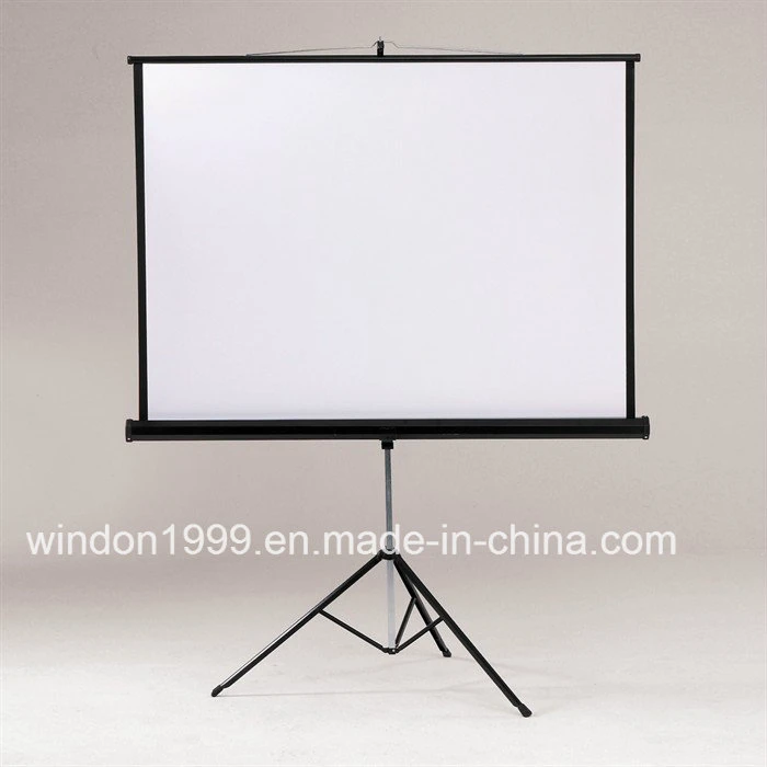 Portable Tripod Projection Screen Floor Pull up Projector Screen