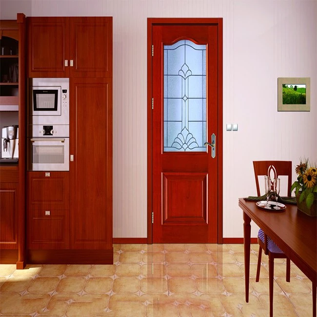 Prima Solid Wood Filling Timber Veneer Surface Wood Door