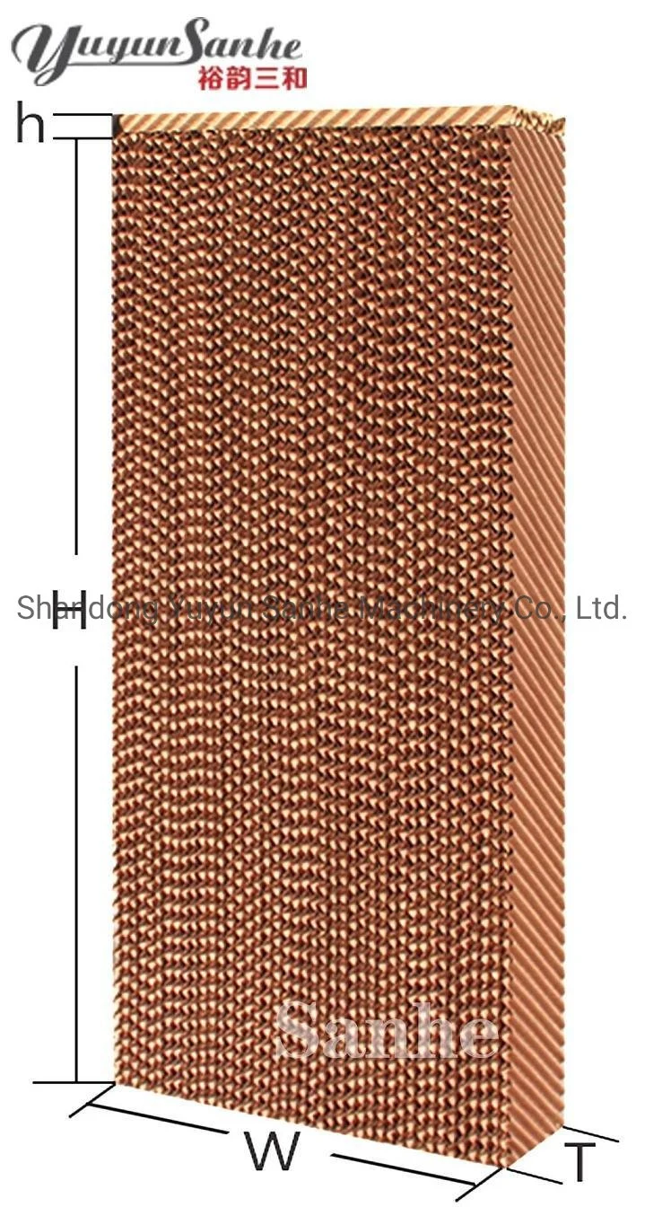 Yuyun Sanhe Taller Industrial almohadillas de refrigeración por evaporación del modelo de cortina húmedo 7090