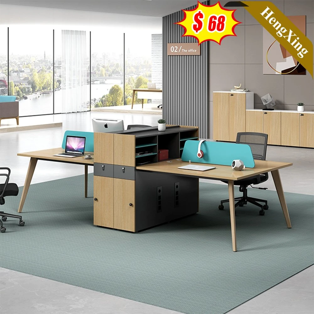 High quality/High cost performance Wooden Design Office Furniture Combination Durable Panel Partition Workstation